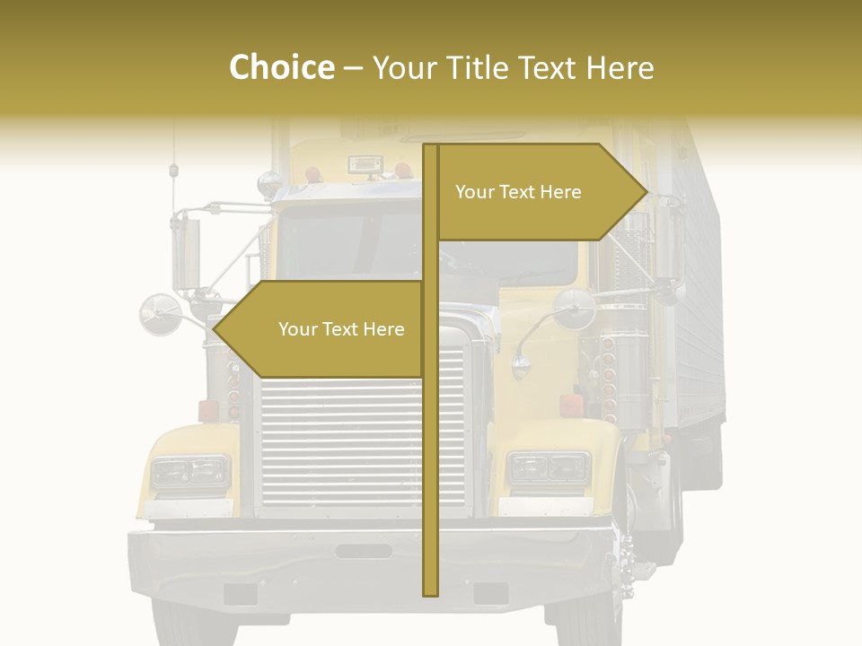 Bumper Truck Load PowerPoint Template