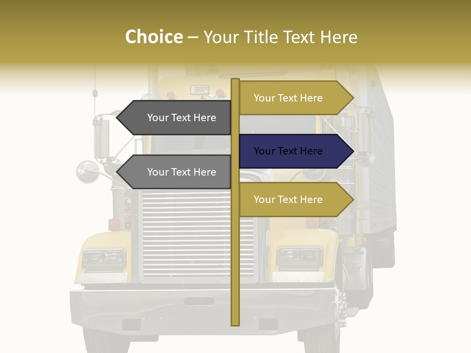 Bumper Truck Load PowerPoint Template