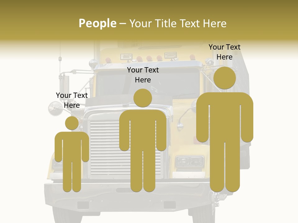 Bumper Truck Load PowerPoint Template
