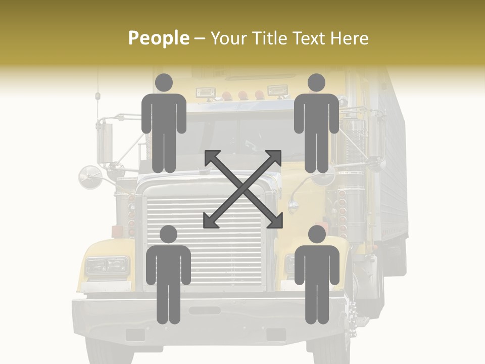 Bumper Truck Load PowerPoint Template