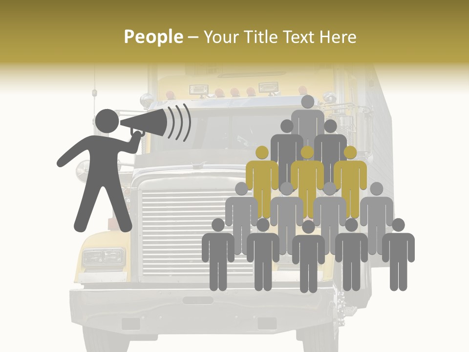 Bumper Truck Load PowerPoint Template