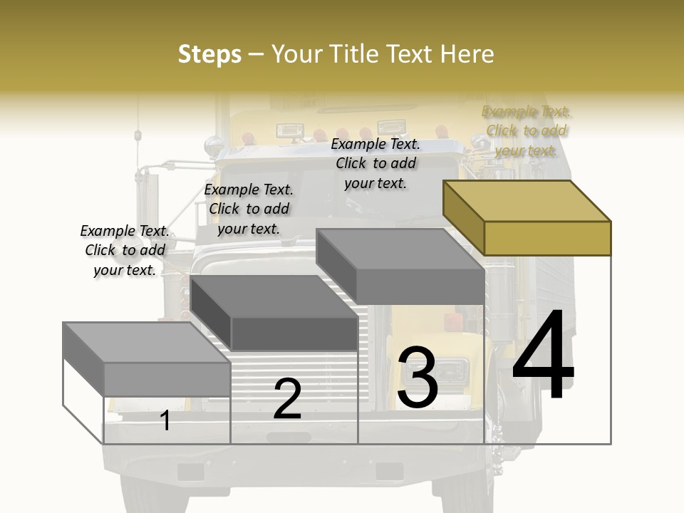 Bumper Truck Load PowerPoint Template