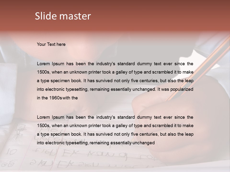 Isolated Uniform Copy Space PowerPoint Template
