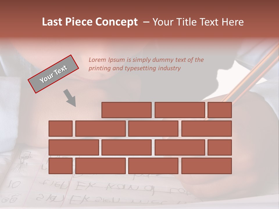 Isolated Uniform Copy Space PowerPoint Template