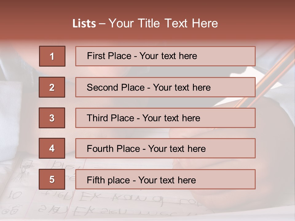 Isolated Uniform Copy Space PowerPoint Template