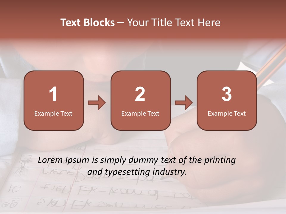 Isolated Uniform Copy Space PowerPoint Template