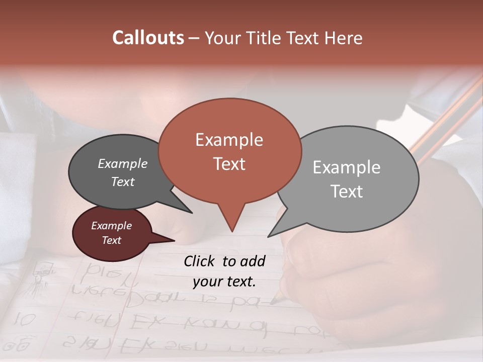 Isolated Uniform Copy Space PowerPoint Template