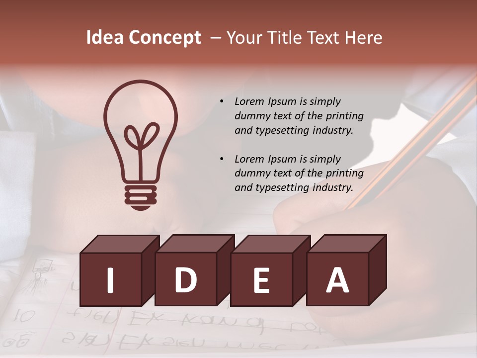 Isolated Uniform Copy Space PowerPoint Template