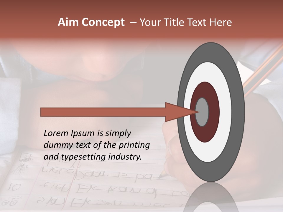 Isolated Uniform Copy Space PowerPoint Template