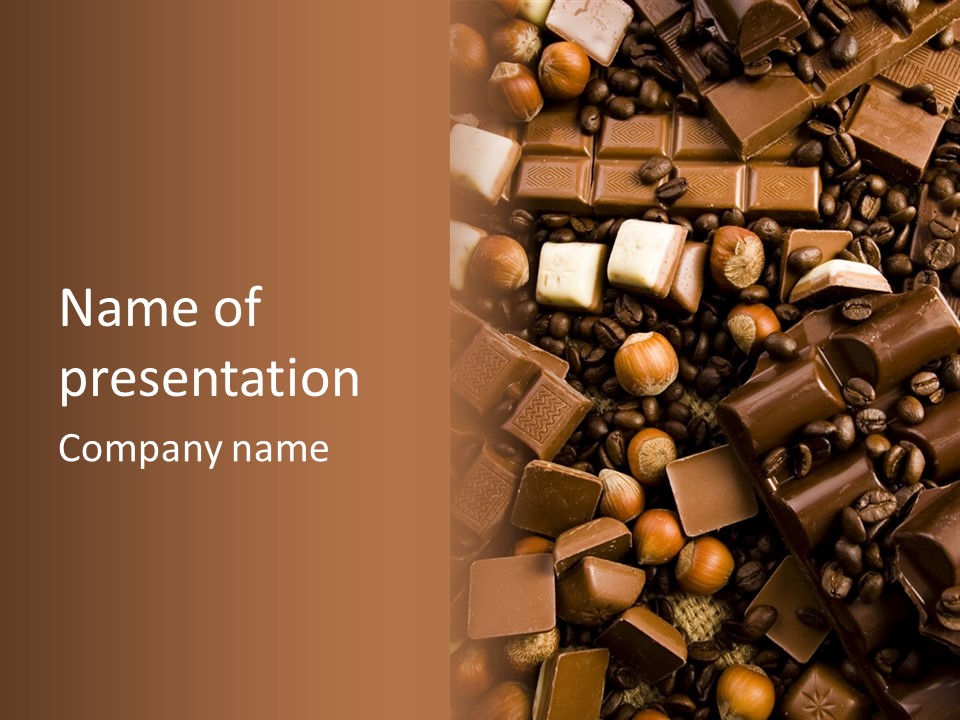 Sweetener Nutty Cocoa PowerPoint Template