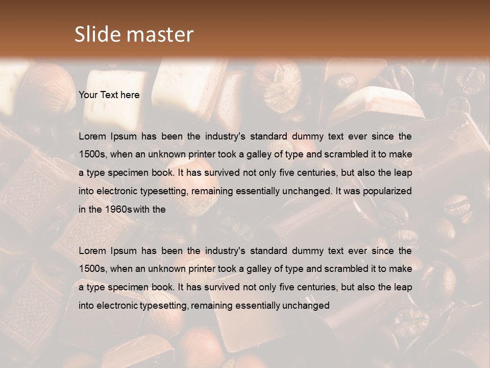 Sweetener Nutty Cocoa PowerPoint Template