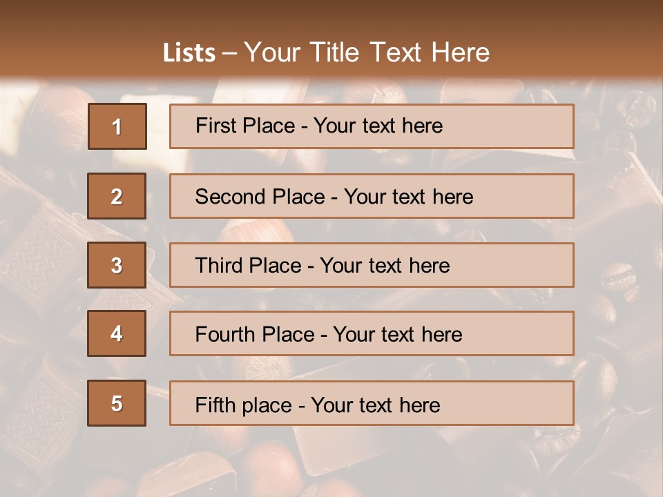 Sweetener Nutty Cocoa PowerPoint Template