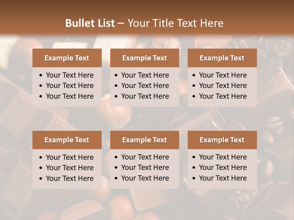 Sweetener Nutty Cocoa PowerPoint Template