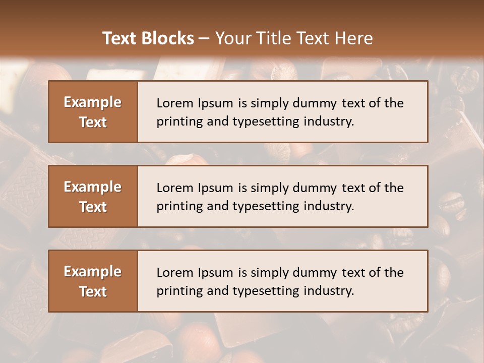 Sweetener Nutty Cocoa PowerPoint Template