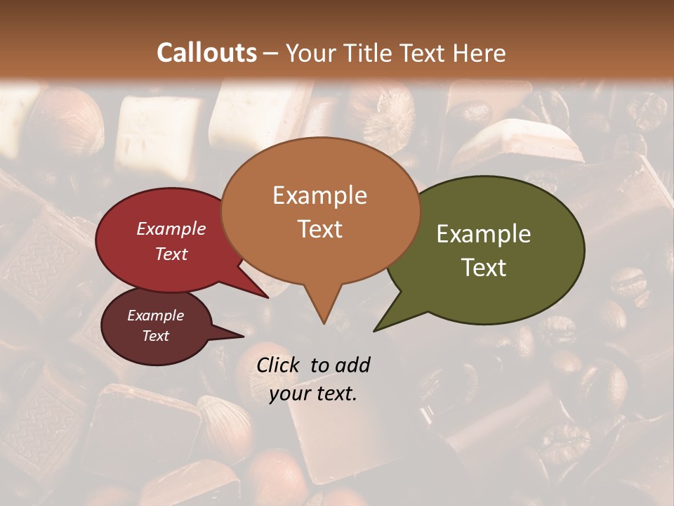 Sweetener Nutty Cocoa PowerPoint Template