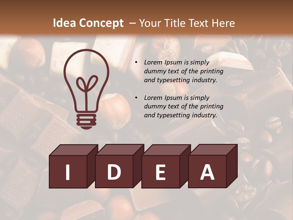 Sweetener Nutty Cocoa PowerPoint Template
