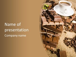 Hazelnut Temptation Nutty PowerPoint Template