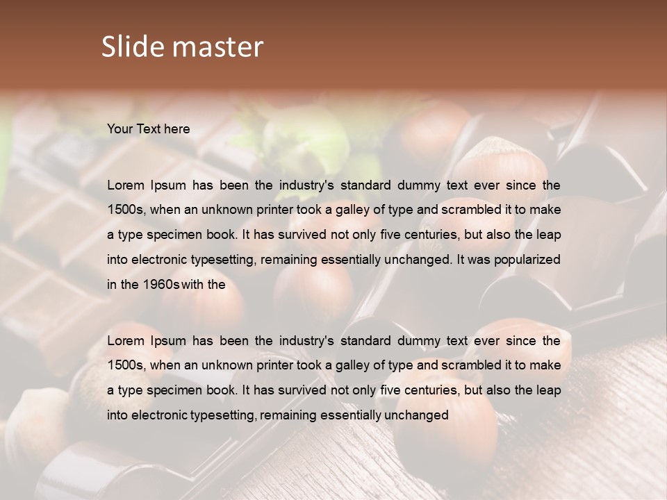 Hazelnut Confection Bait PowerPoint Template