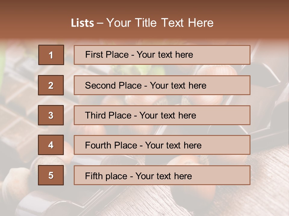 Hazelnut Confection Bait PowerPoint Template