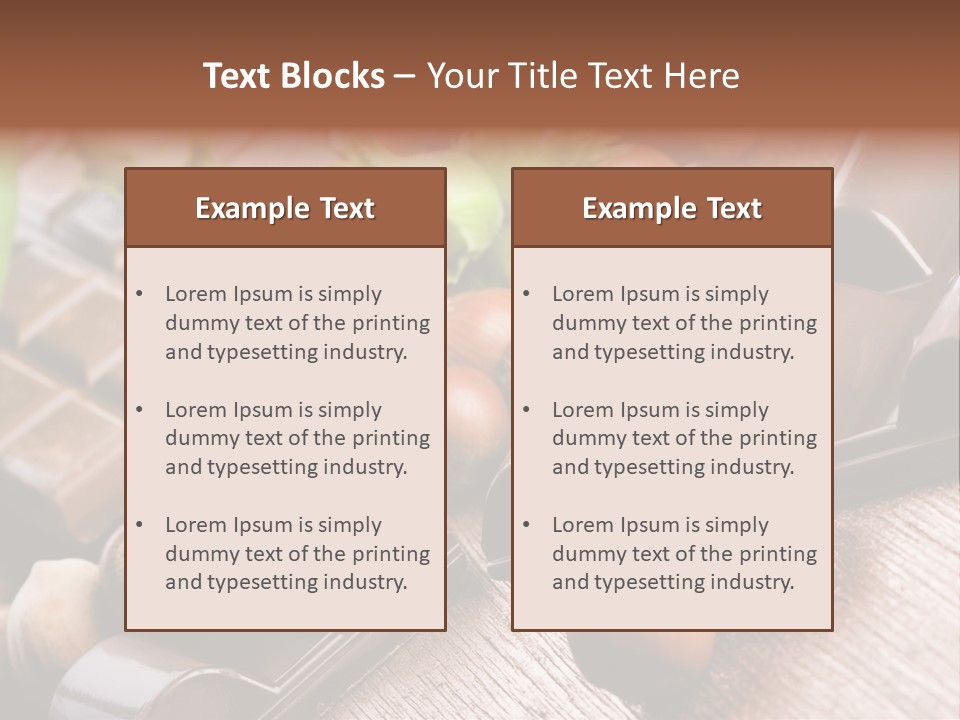 Hazelnut Confection Bait PowerPoint Template