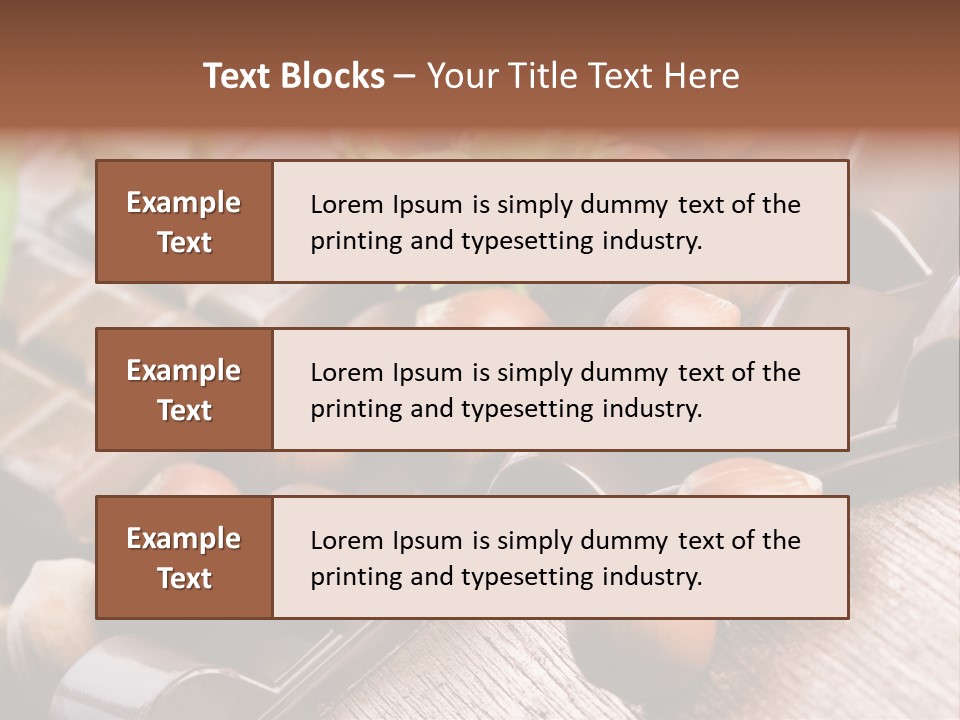 Hazelnut Confection Bait PowerPoint Template