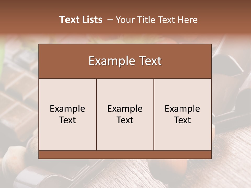 Hazelnut Confection Bait PowerPoint Template