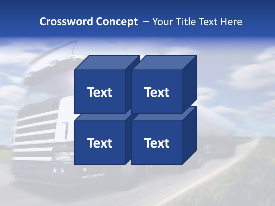 Speed Truck Deadline PowerPoint Template