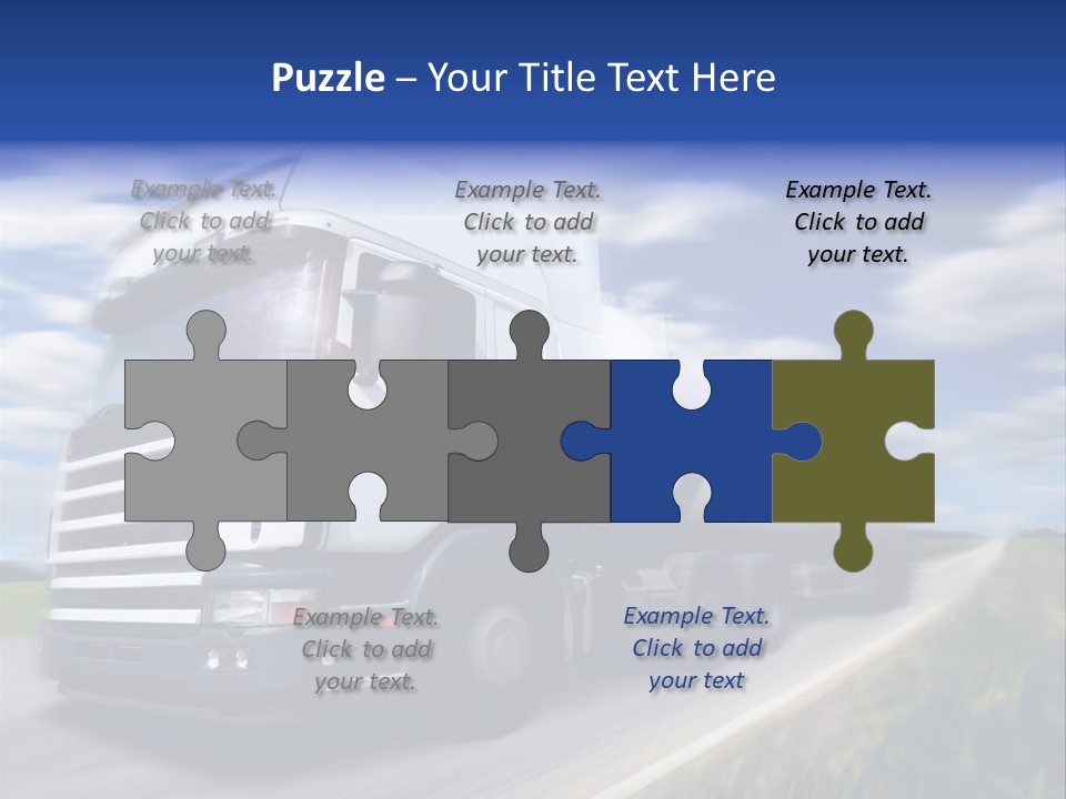 Speed Truck Deadline PowerPoint Template