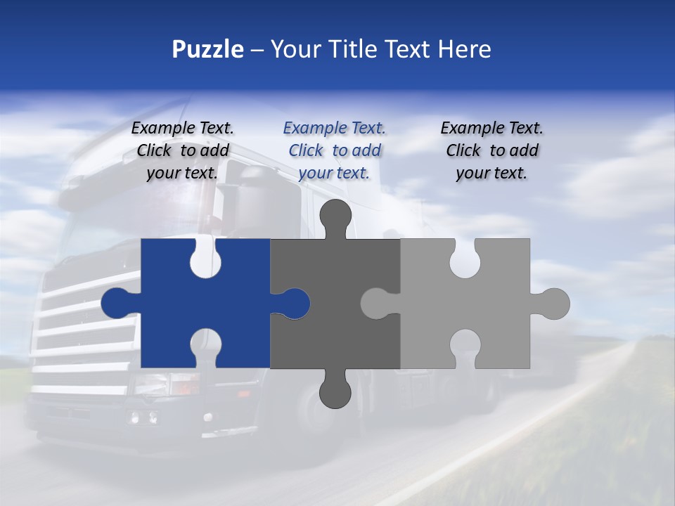 Speed Truck Deadline PowerPoint Template