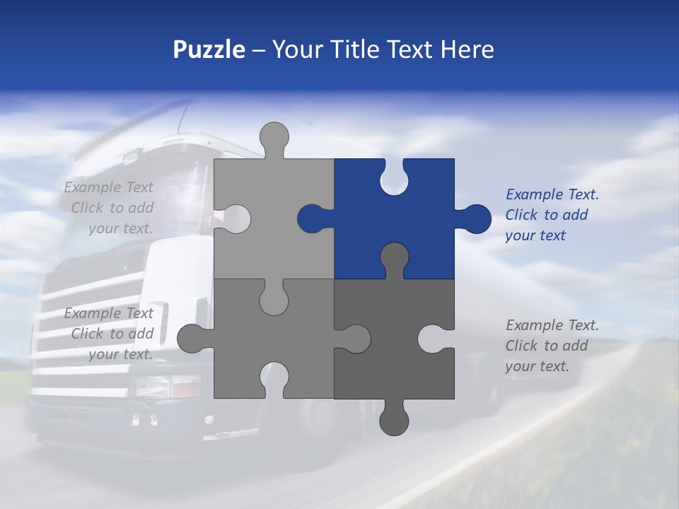 Speed Truck Deadline PowerPoint Template