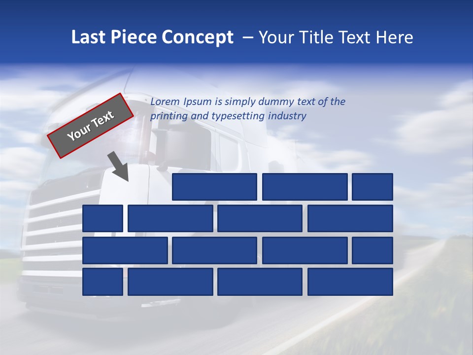 Speed Truck Deadline PowerPoint Template