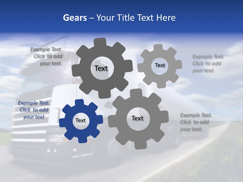 Speed Truck Deadline PowerPoint Template