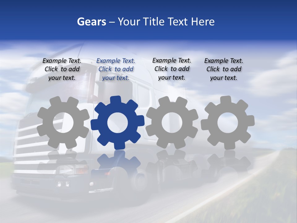 Speed Truck Deadline PowerPoint Template