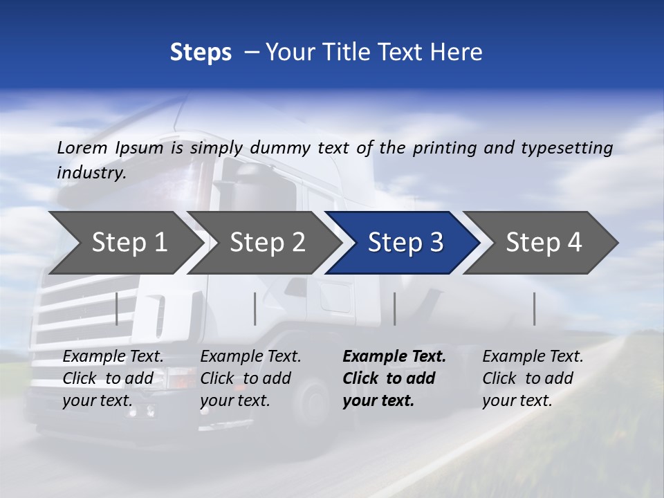 Speed Truck Deadline PowerPoint Template