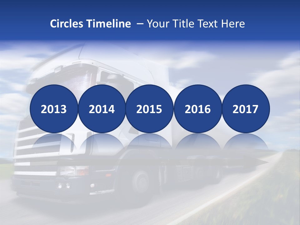 Speed Truck Deadline PowerPoint Template