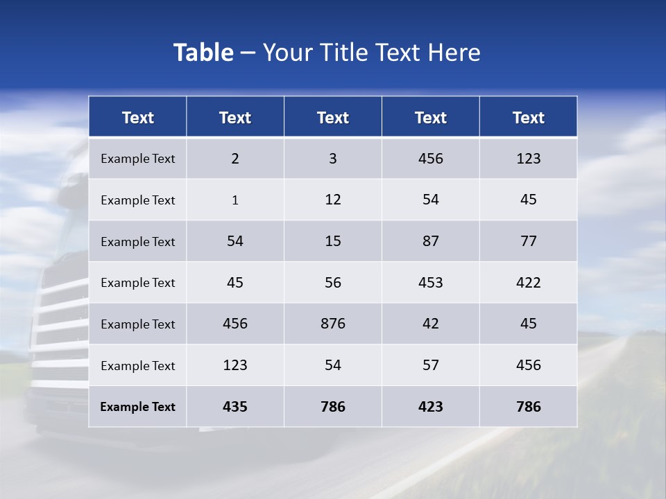 Speed Truck Deadline PowerPoint Template