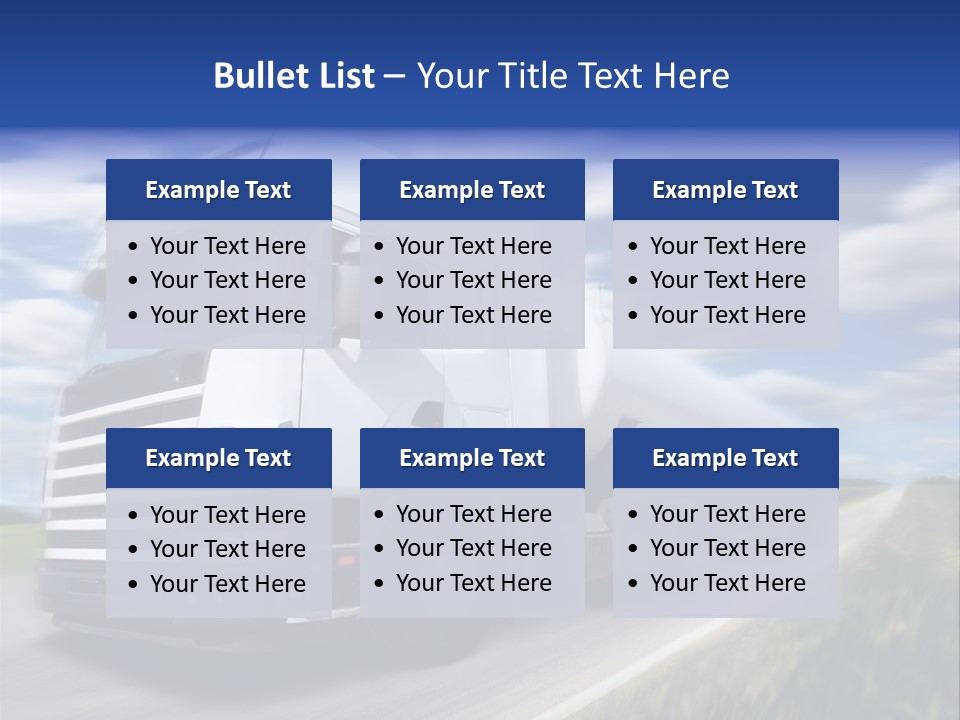 Speed Truck Deadline PowerPoint Template