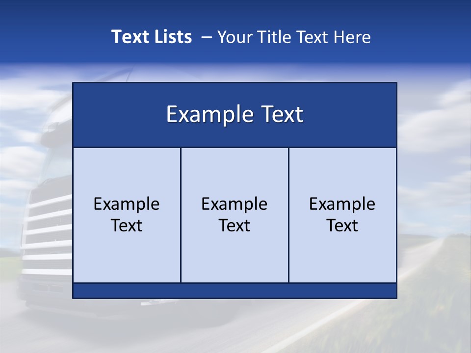 Speed Truck Deadline PowerPoint Template
