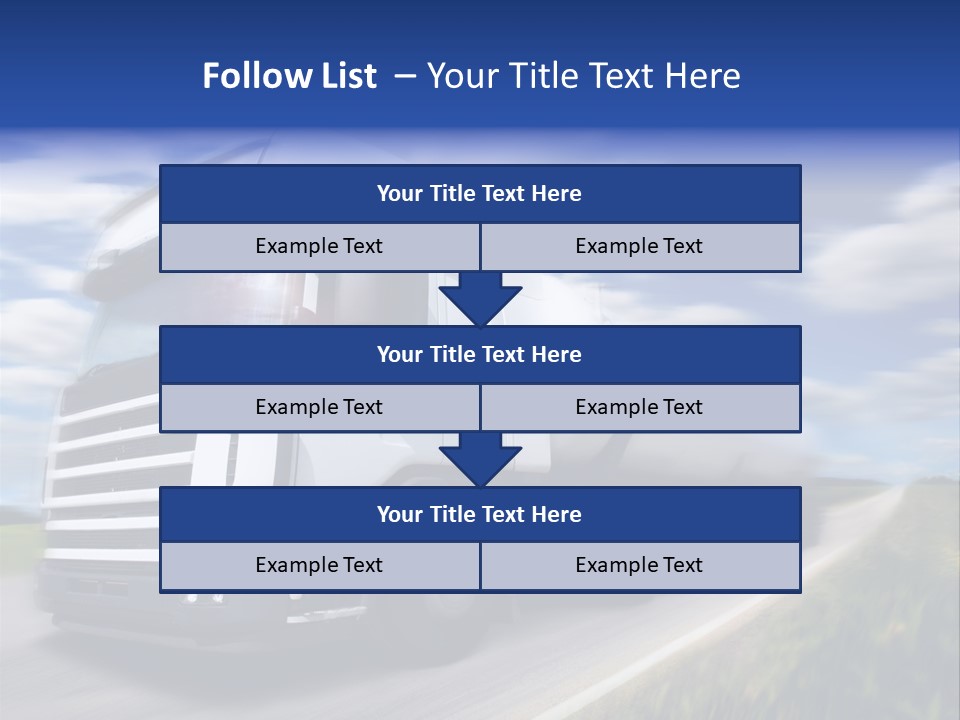 Speed Truck Deadline PowerPoint Template