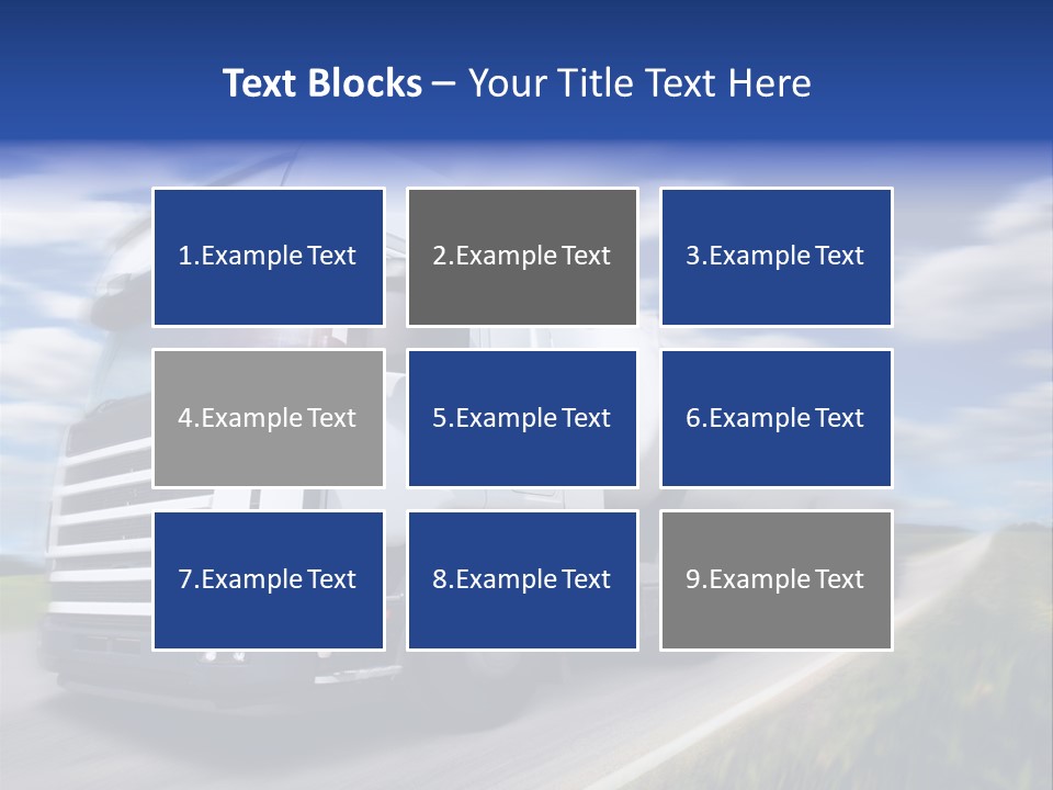 Speed Truck Deadline PowerPoint Template