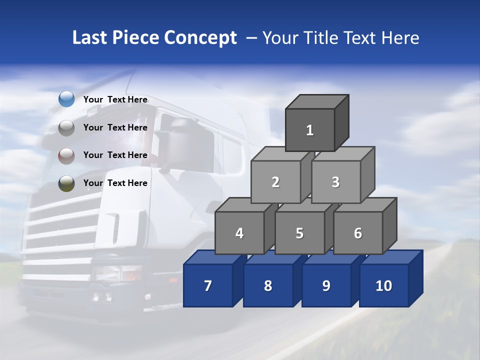 Speed Truck Deadline PowerPoint Template