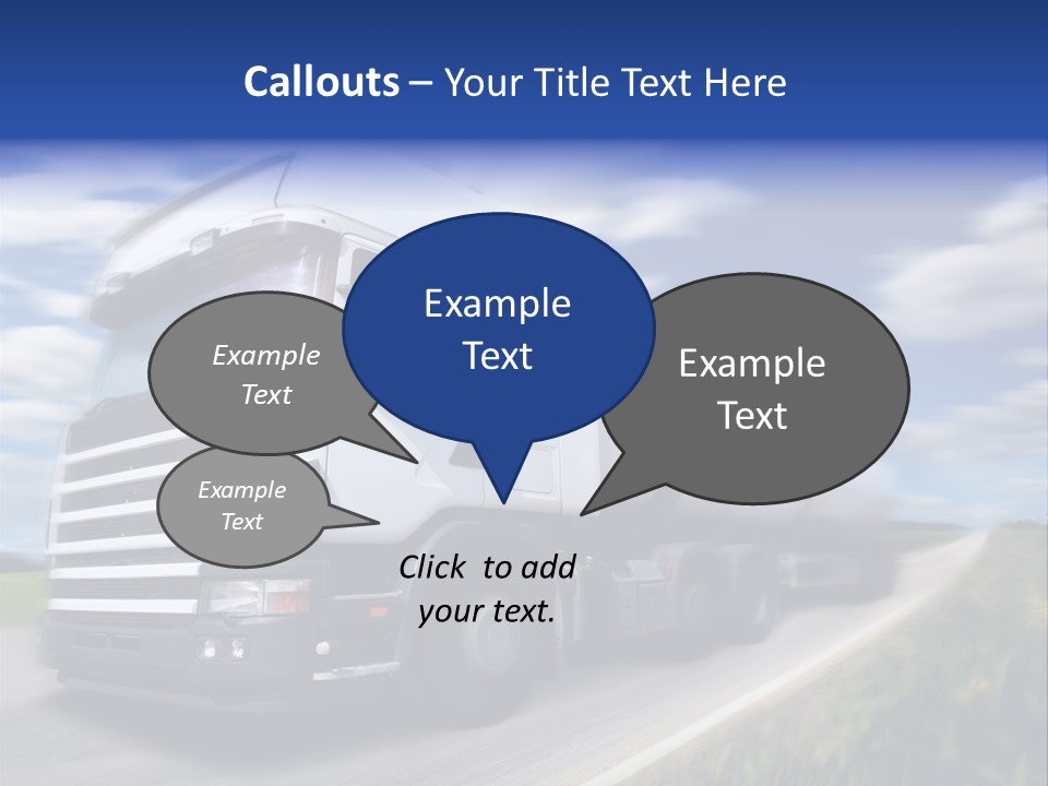 Speed Truck Deadline PowerPoint Template