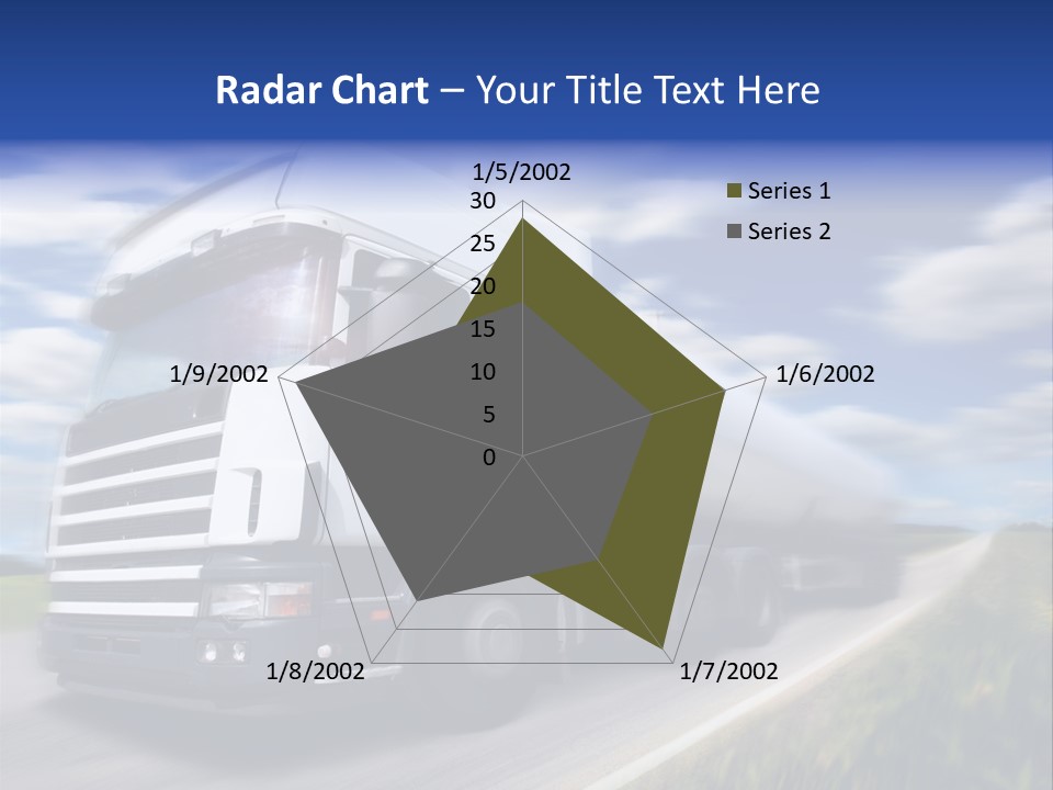Speed Truck Deadline PowerPoint Template