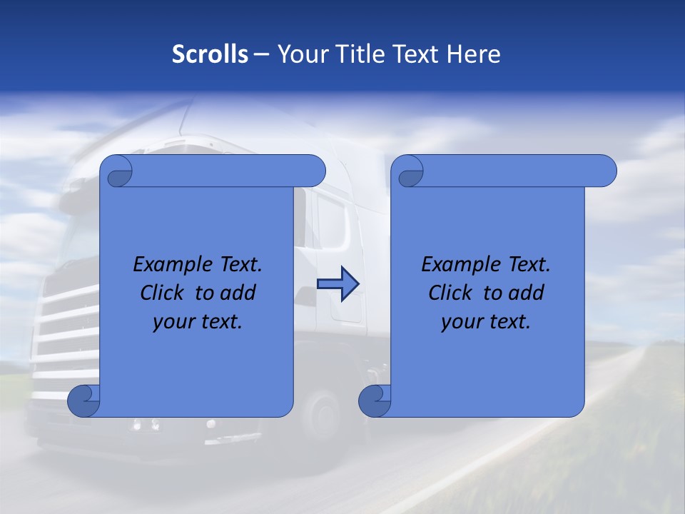 Speed Truck Deadline PowerPoint Template