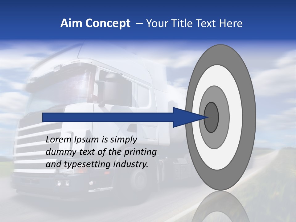 Speed Truck Deadline PowerPoint Template