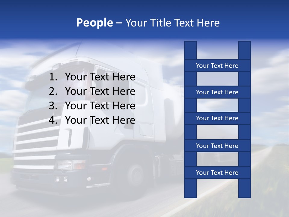Speed Truck Deadline PowerPoint Template