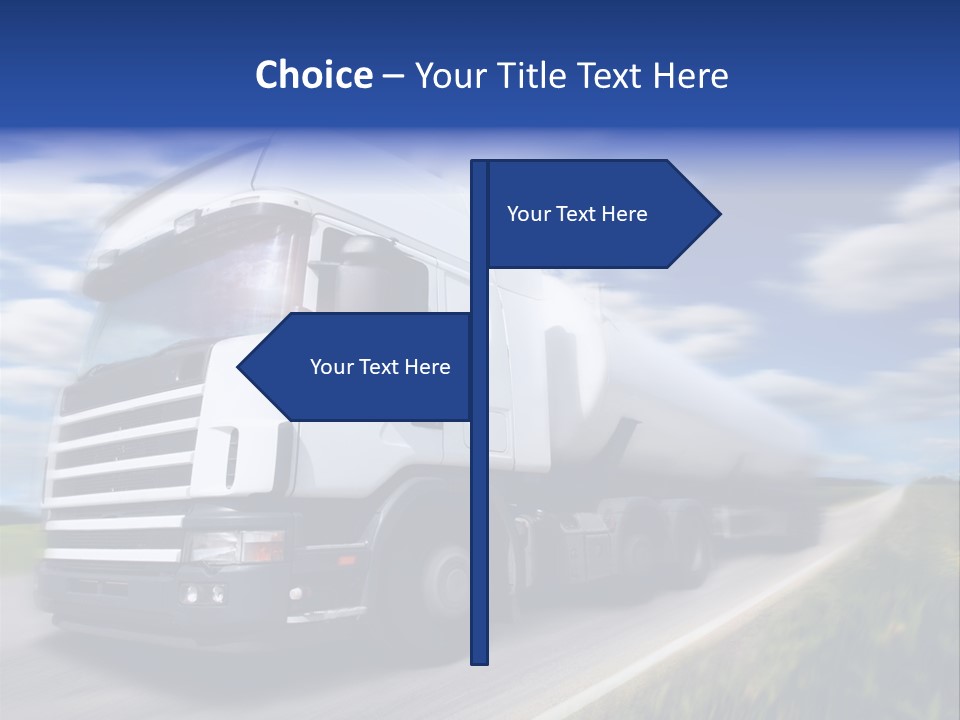 Speed Truck Deadline PowerPoint Template