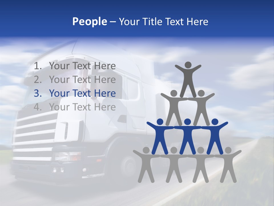 Speed Truck Deadline PowerPoint Template