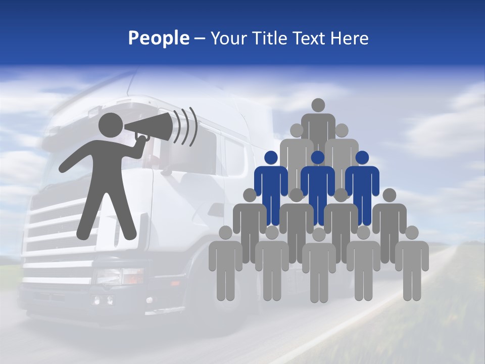 Speed Truck Deadline PowerPoint Template