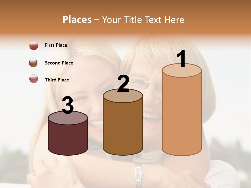 Granddaughter Elder Hug PowerPoint Template